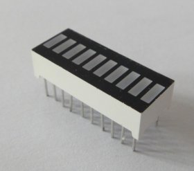 10 segment White LED Bar graph Array Display 25.5mm