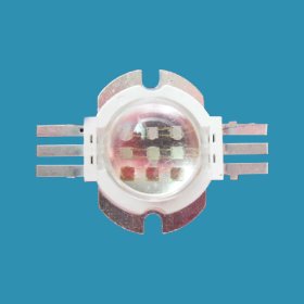 10W Full Color RGB High Power LED, Round With LENS