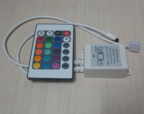 24 Keys IR Remote RGB LED Strip Controller 12V 6A