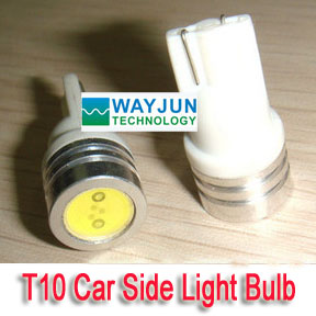 White T10 Car side light bulb