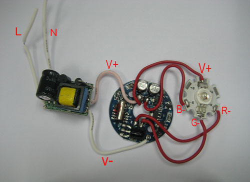 How to connect RGB LED DRIVER