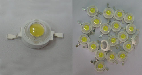 LED-P1-DL-White, Low cost 1W White High Power  LED