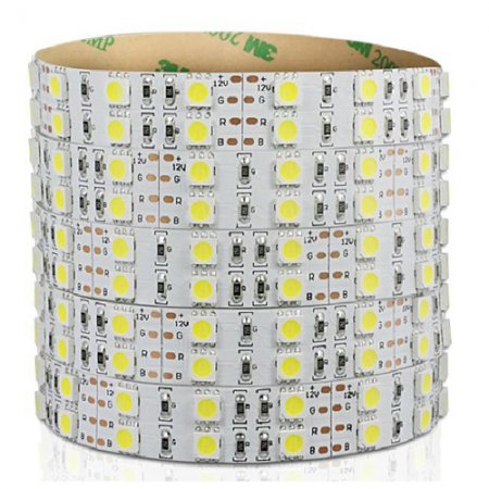 Double row 5050 SMD LED strip, 5m, 120LEDs / m